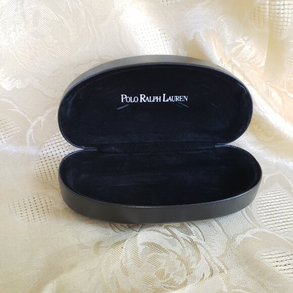 POLO RALPH LAUREN Eyeglass Case Black Velvet lined - Picture 2 of 9